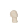 Tete statue abstraite en resine beige