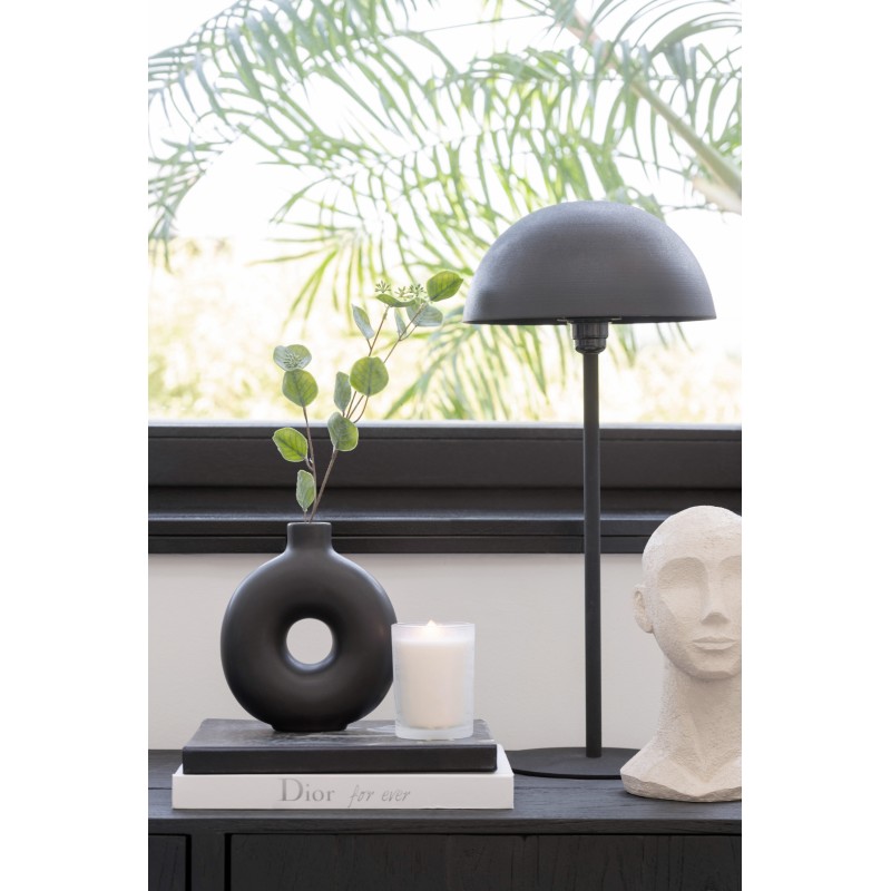 Tete statue abstraite en resine beige