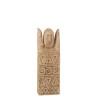 Statue africaine happy bois naturel