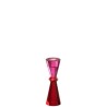 Crystal chandelier sablier rouge/rose