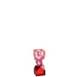 Crystal chandelier elsa rose/rouge