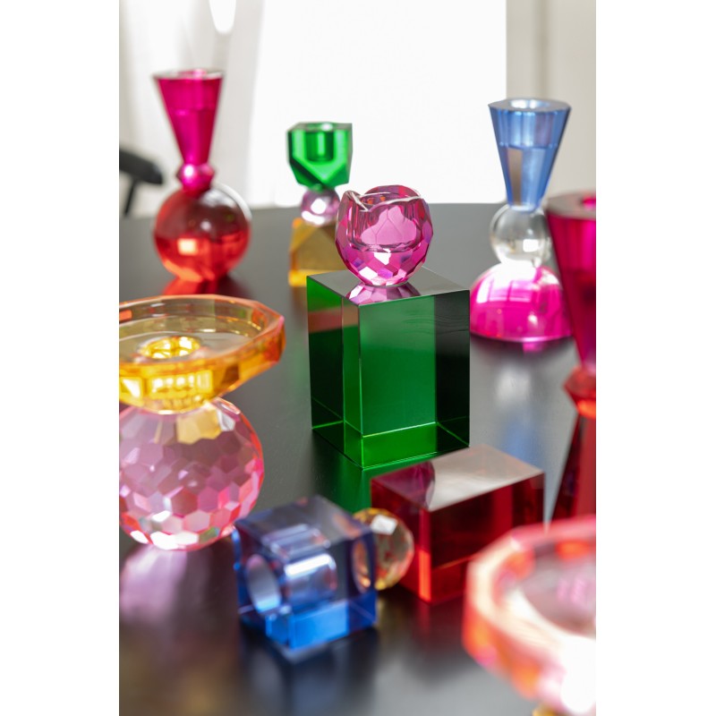 Crystal chandelier elsa rose/rouge