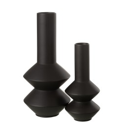 ZIG Vase décoratif Noir mat