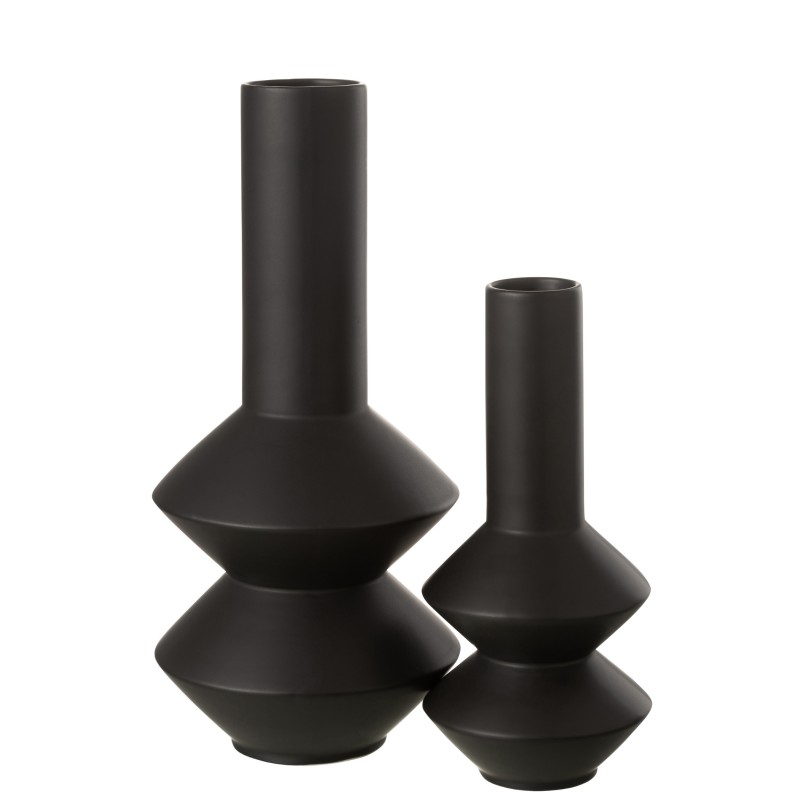 ZIG Vase décoratif Noir mat