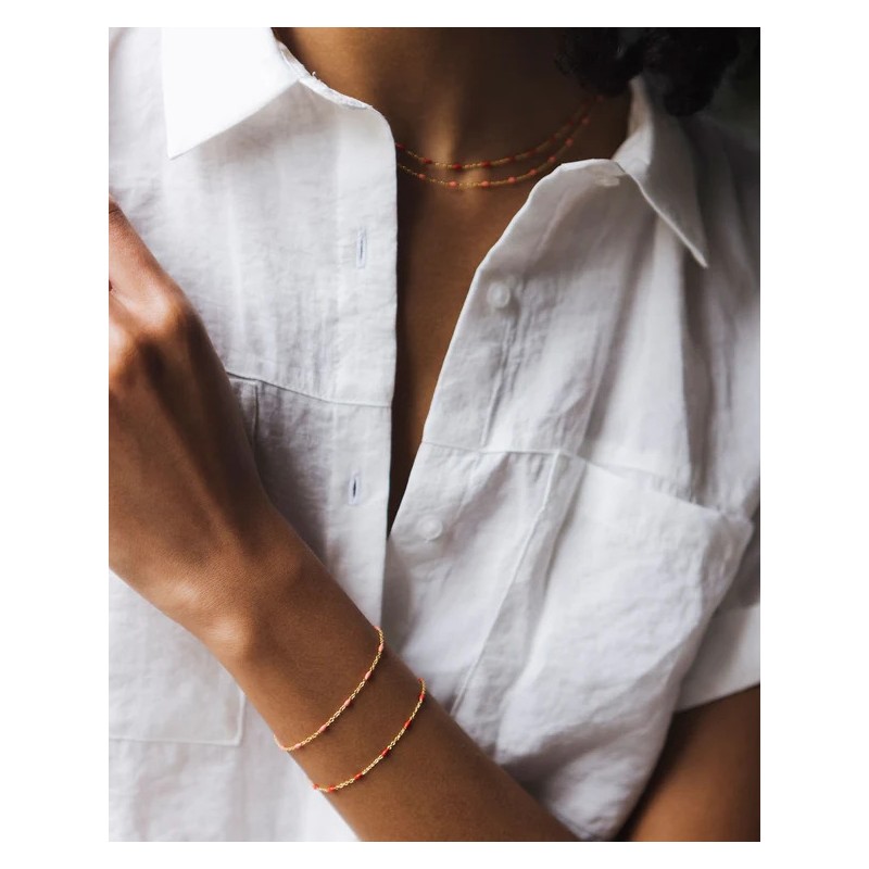 La petite attention Bougie avec Collier Doré
