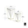 TRIGG Lot de 2 vases