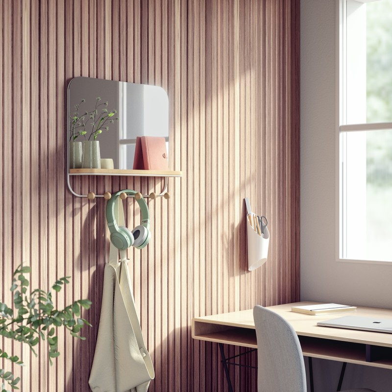 ESTIQUE Porte manteaux + Miroir