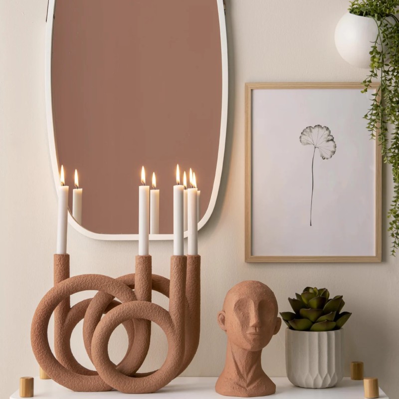SNAKE Chandelier Terracotta