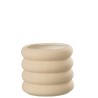 Bubble cachepot beige