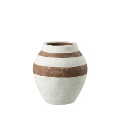 Kenia pot/vase deco terre cuite small