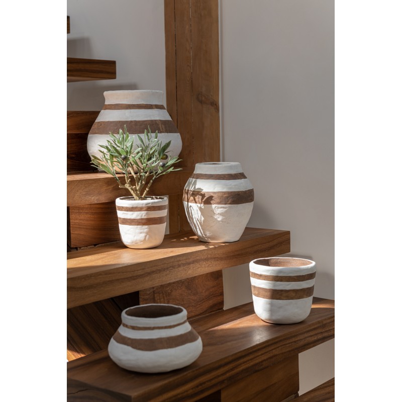 Kenia pot/vase deco terre cuite small