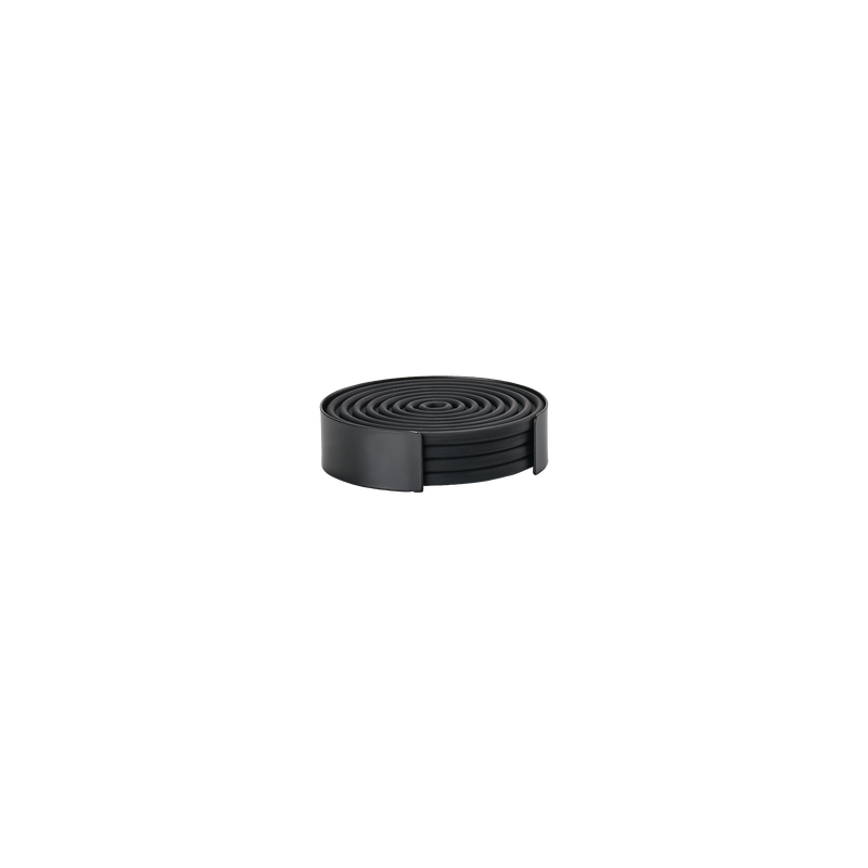 ROCKS Sous-verres S/4 Noir