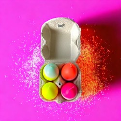Oeufs Dip Dye Boite de 4 Bougies