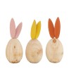 RABBIT Oeufs déco en bois