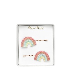 Pinces à cheveux arc-en-ciel Paillettes S/2