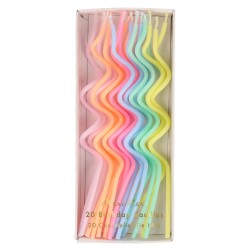 Chandelles de fêtes SWIRLY multico S/20