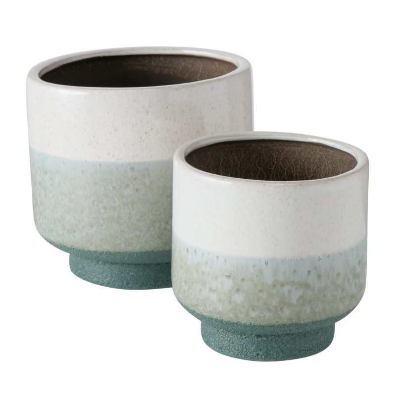 MINERA Pots céramique Vert Cactus