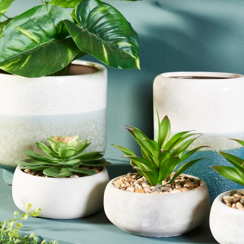 MINERA Pots céramique Vert Cactus