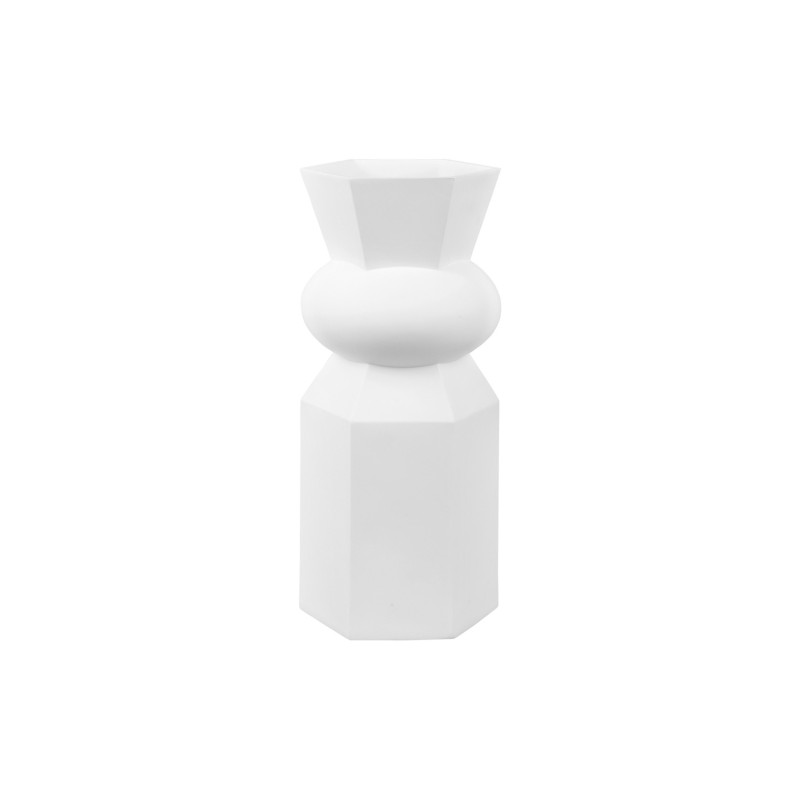 GEO Vase King Blanc