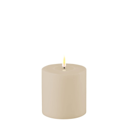 OUTDOOR Bougie Cylindre LED 10 H10 Dust Sand /Beige