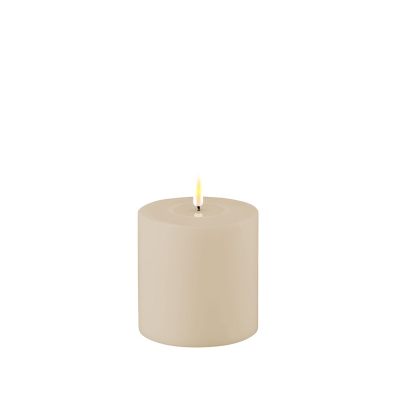 OUTDOOR Bougie Cylindre LED 10 H10 Dust Sand /Beige