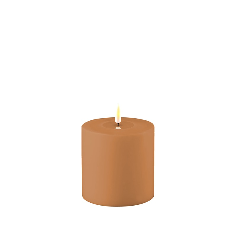 OUTDOOR Bougie Cylindre LED 10 H10 Caramel