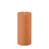 OUTDOOR Bougie Cylindre LED 7.5 H15 Caramel