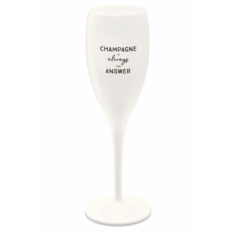 Champagne is always the answer /Coupe de champagne CHEERS