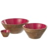 KOS bol en bois Fushia