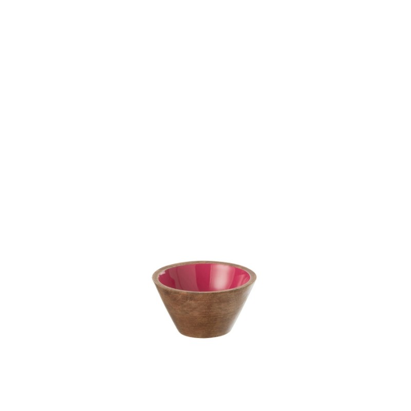 KOS bol en bois Fushia