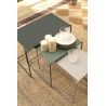 OULALA Set de 3 tables gigognes Bleu acapulco/ Gris Orage/ Menthe Glaciale