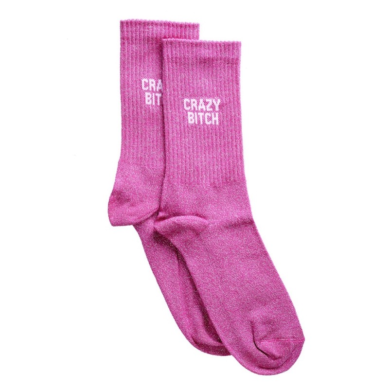 Chaussettes Crazy Bitch 36/40 Paillettes