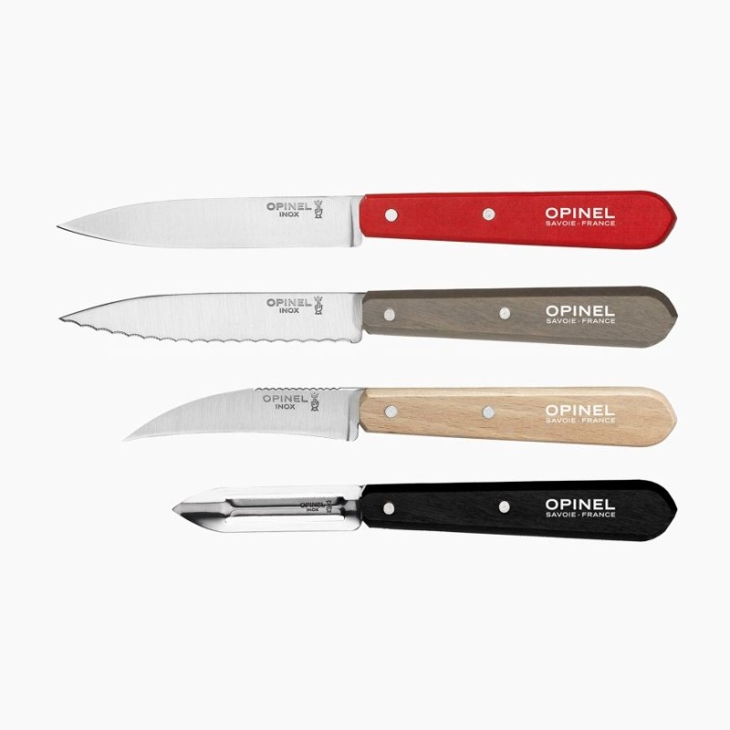 Coffret 4 couteaux Les essentiels du cuisinier /Rouge