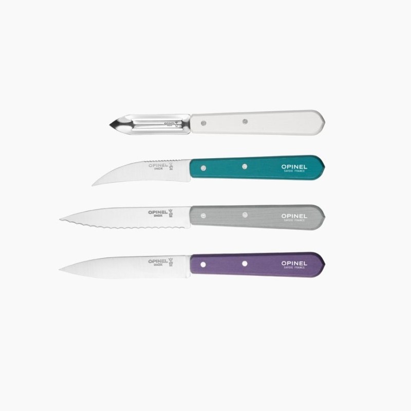Coffret 4 couteaux Les essentiels du cuisinier / Bleu