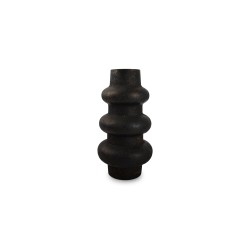 TUBO Vases en grès Noir