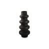 TUBO Vases en grès Noir