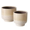 MINERA Pots céramique Beige