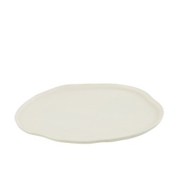 Plateau décoratif irrégulier alu Blanc