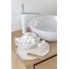 Plateau décoratif irrégulier alu Blanc