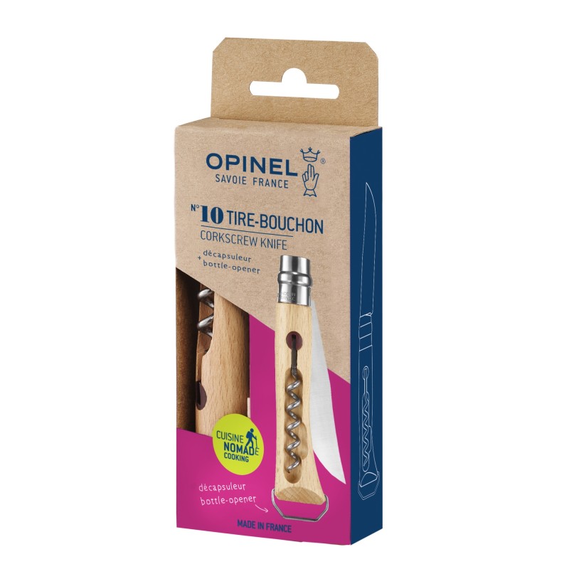 Tire-bouchon avec décapsuleur Nomade N°10