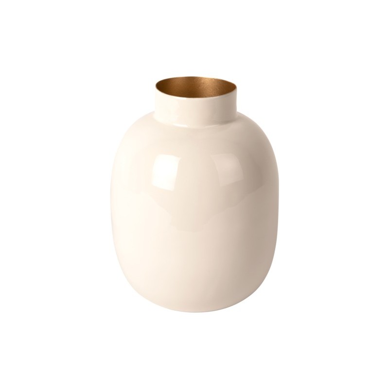 MILA vases metal Ivoir/Or