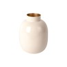 MILA vases metal Ivoir/Or