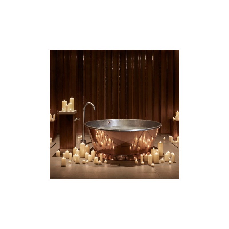 Bougie Cylindre LED 7.5 12.5 Ivoir