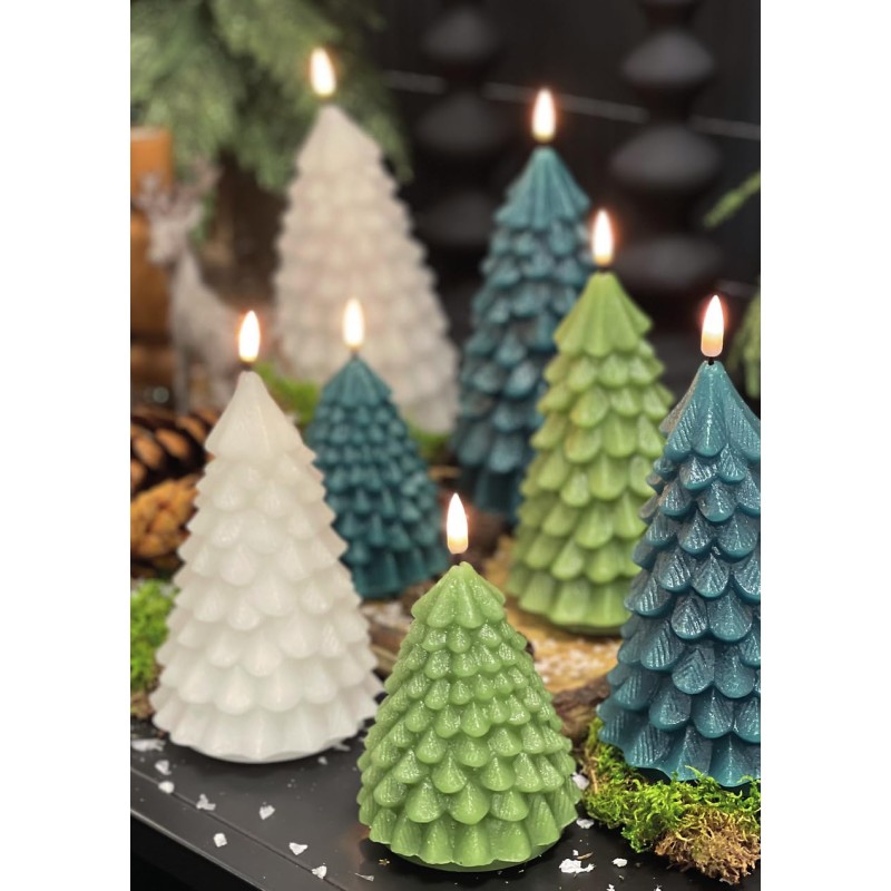 SAPIN Bougies LED Blanc