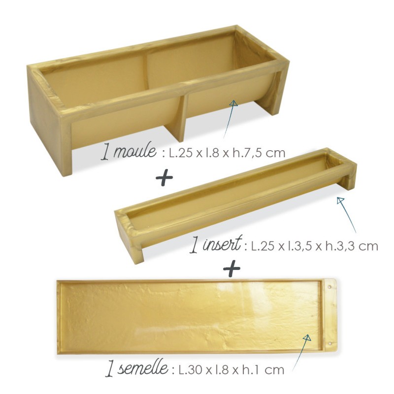 Coffret 3 Moules pour bûche de Noël