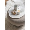 KABA Pouf décoratif Teddy Beige