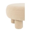 KABA Pouf décoratif Teddy Beige