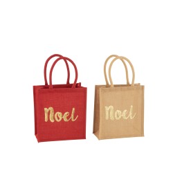 Sacs NOEL en jute