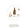 Demi cercle de Noel Père de Noël + LED