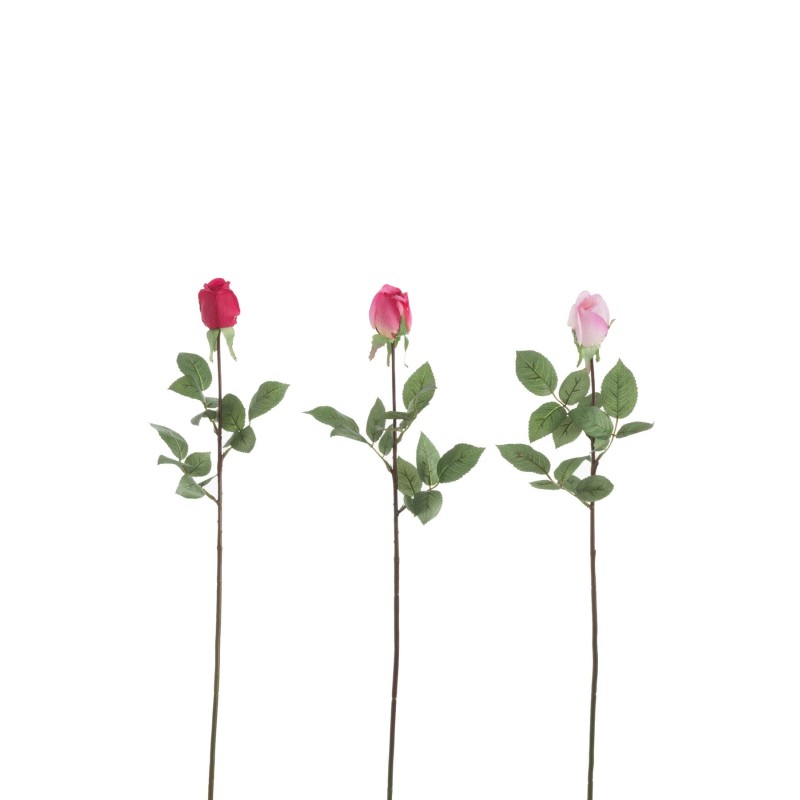 Rose fermée en tige 74cm